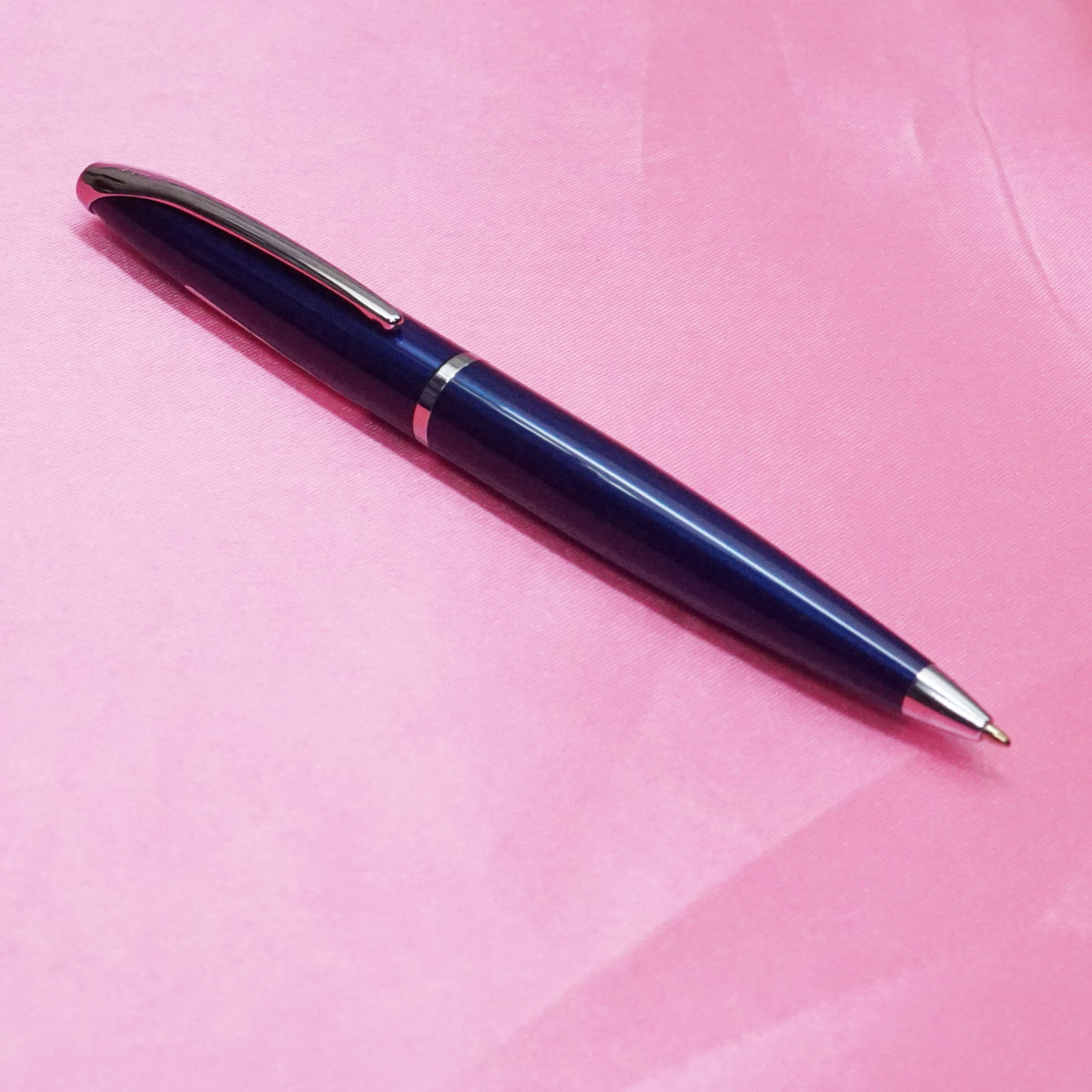 Cross ATX Translucent Blue Color Body With Silver Clip Medium Tip Twist Type Ball Pen SKU 20528