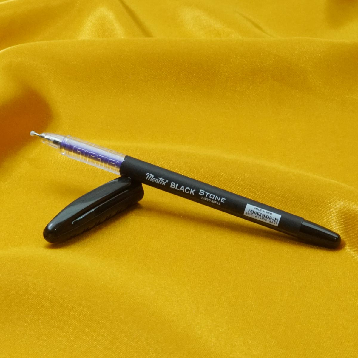 Montex Mega Stone Black Color Body With Violet Window Design Fine Tip