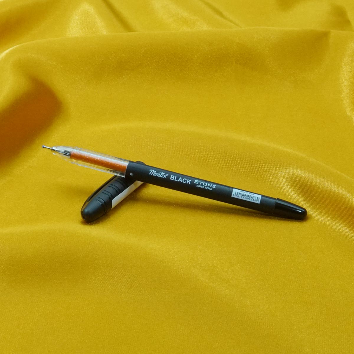 Montex Mega Stone Black Color Body With Orange Window Design Fine Tip