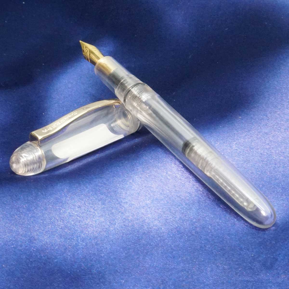 Kanwrite Desire Clear Demonstrator Body and Cap Eyedropper Model Fountain Pen with Nib No.5.5