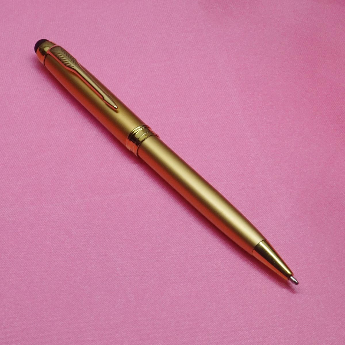 penhouse.in  Gold Body and Cap with Stylus Medium Point  Twist Ball pen SKU 20685