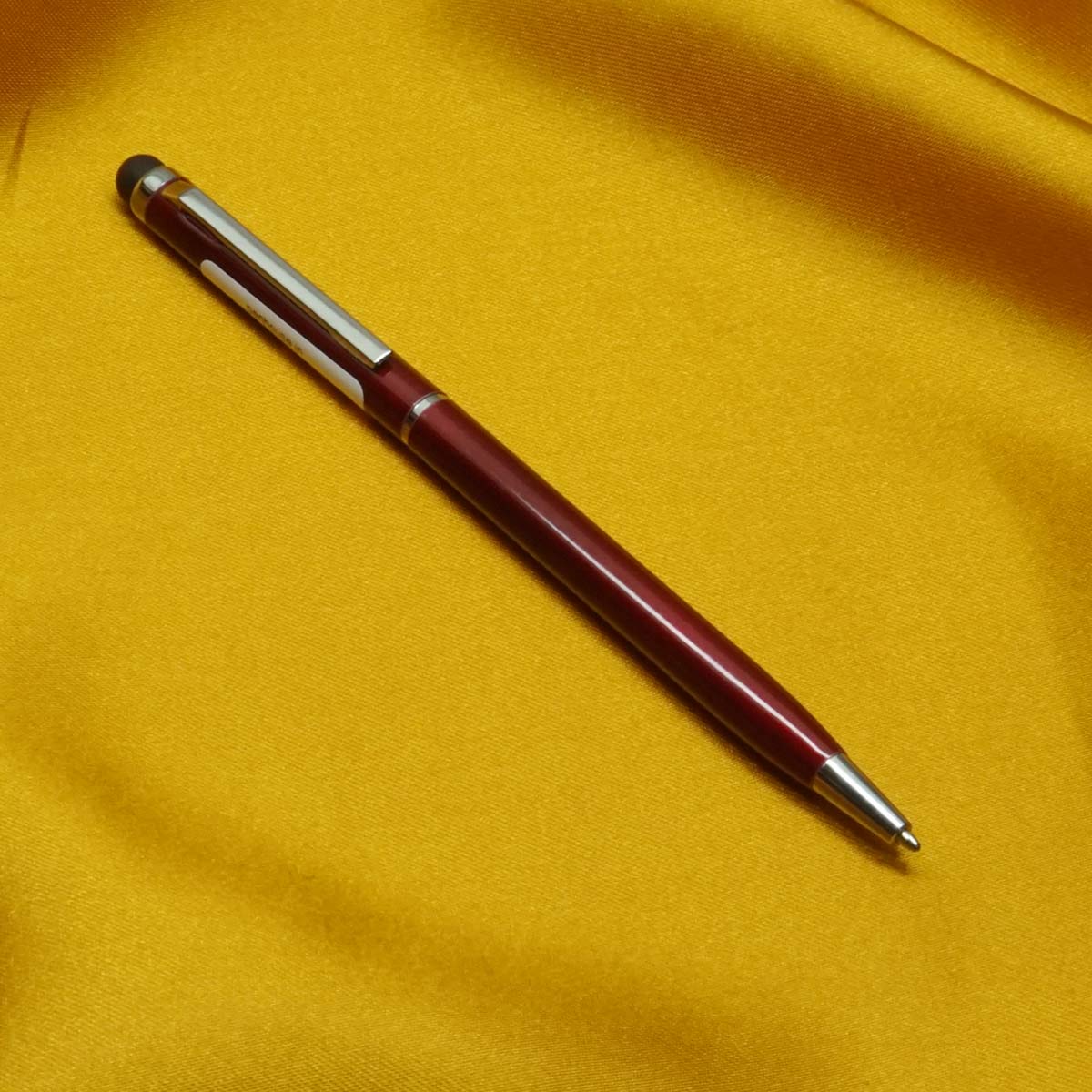 penhouse.in  Red Color Body and Cap with Stylus Medium Point  Twist Ball pen SKU 20689
