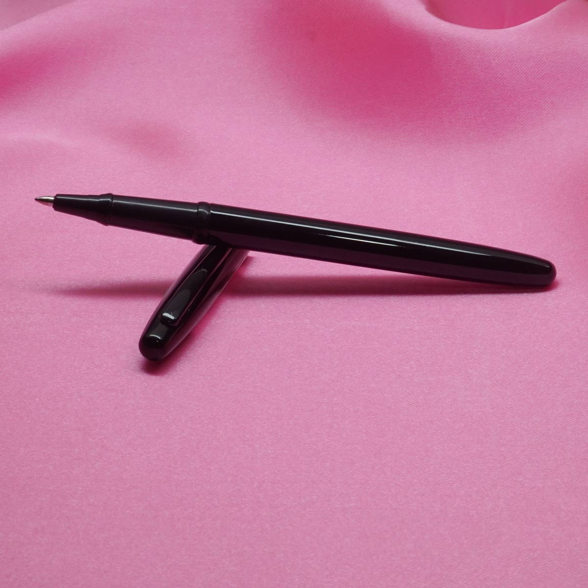 penhouse.in Slim Black Color Body Roller Ball Pen SKU 20693