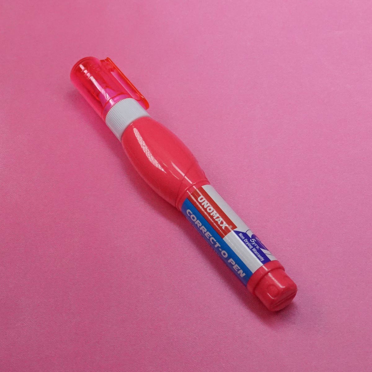 Unomax Correct-O Pen Pink Color Body Correction Pen SKU 20878