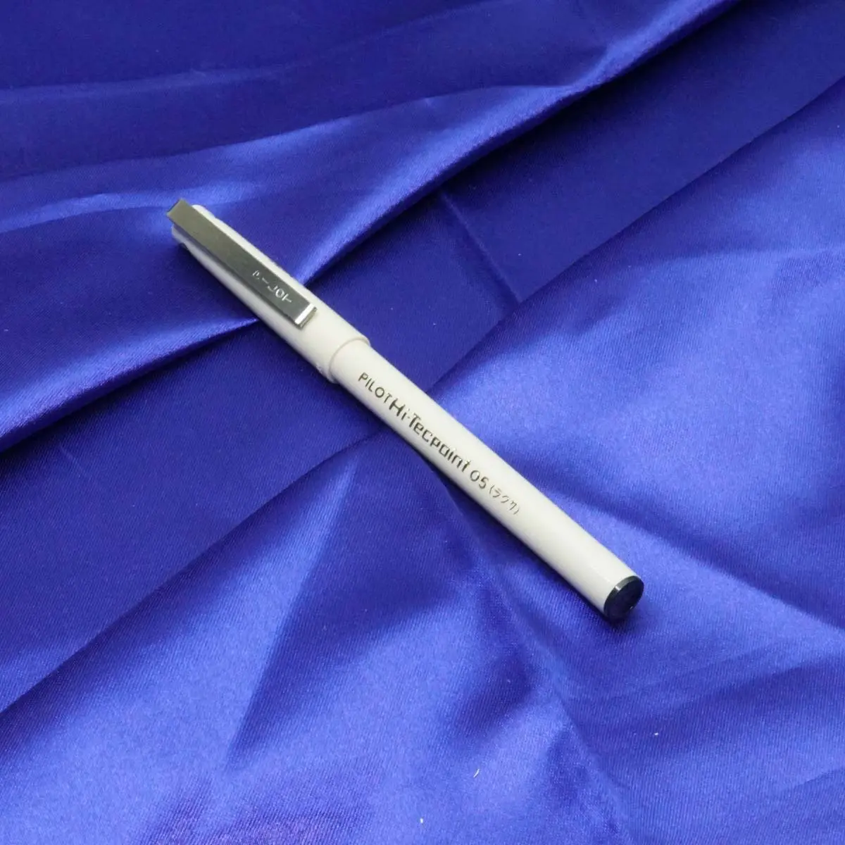 Pilot Hi-Tecpoint White Color Body With Black Writing Gel Pen SKU 20977