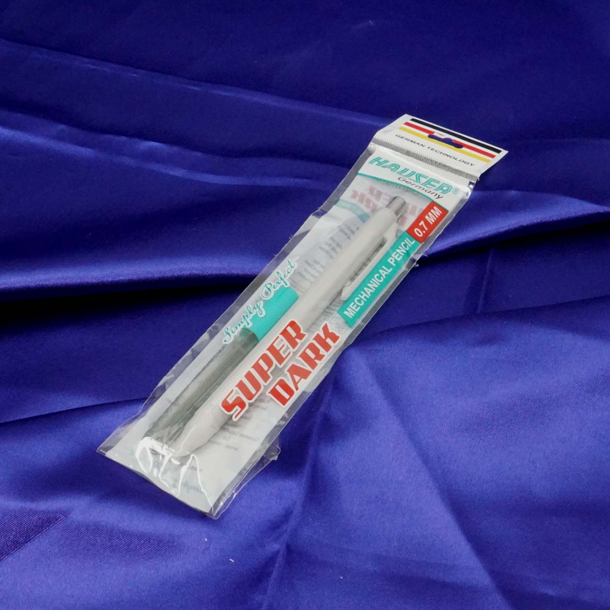 Hauser Super Dark 0.7mm Grey Color Body With One Led Box Pencil Set SKU 20993