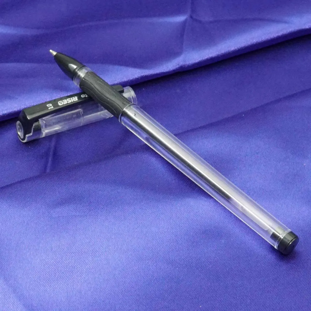 Rorito Riseo Transparent Body With Black Writing Cap Type Ball Pen  SKU 21007