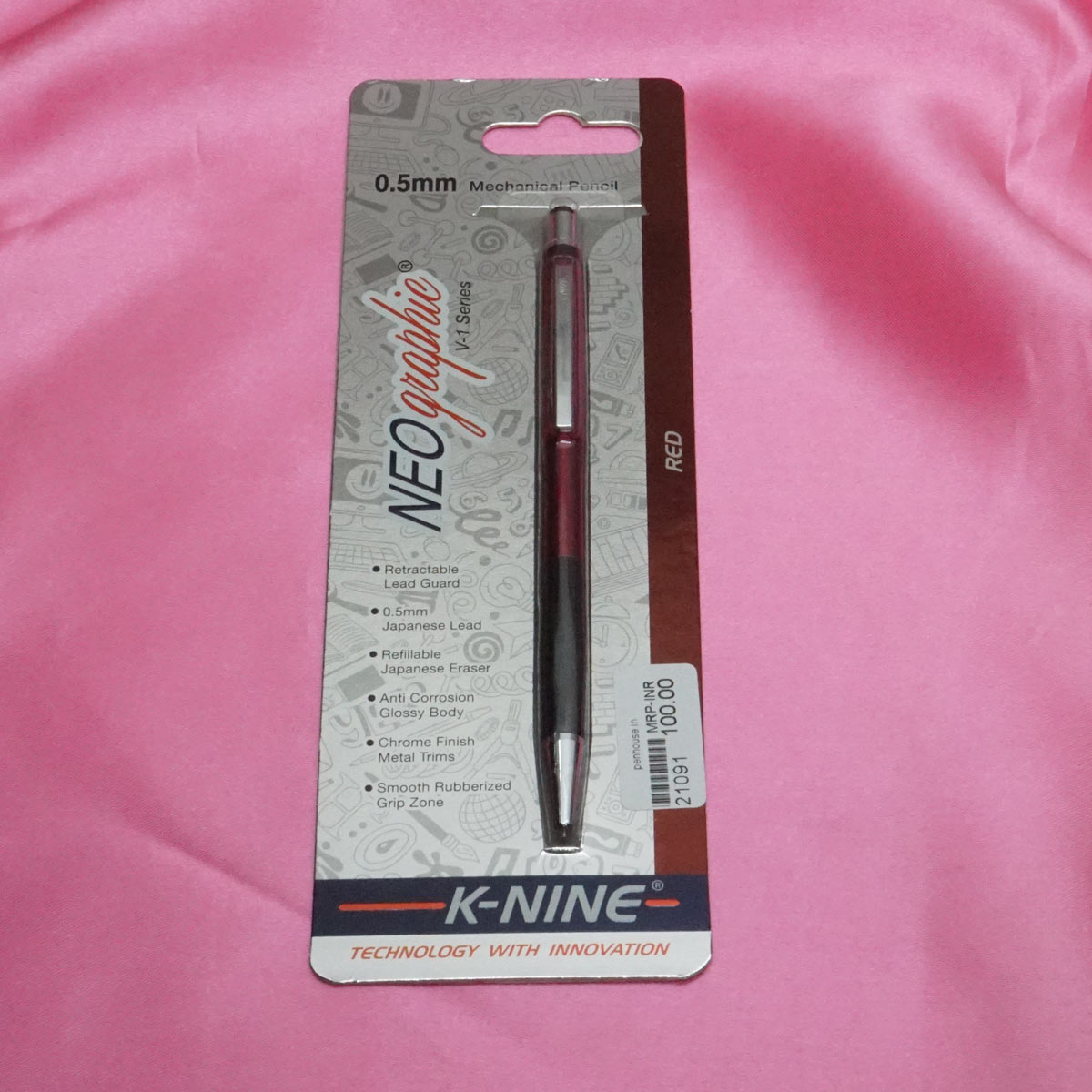 K-Nine Neo Graphic Red Color Body 0.5 Led Pencil SKU 21091