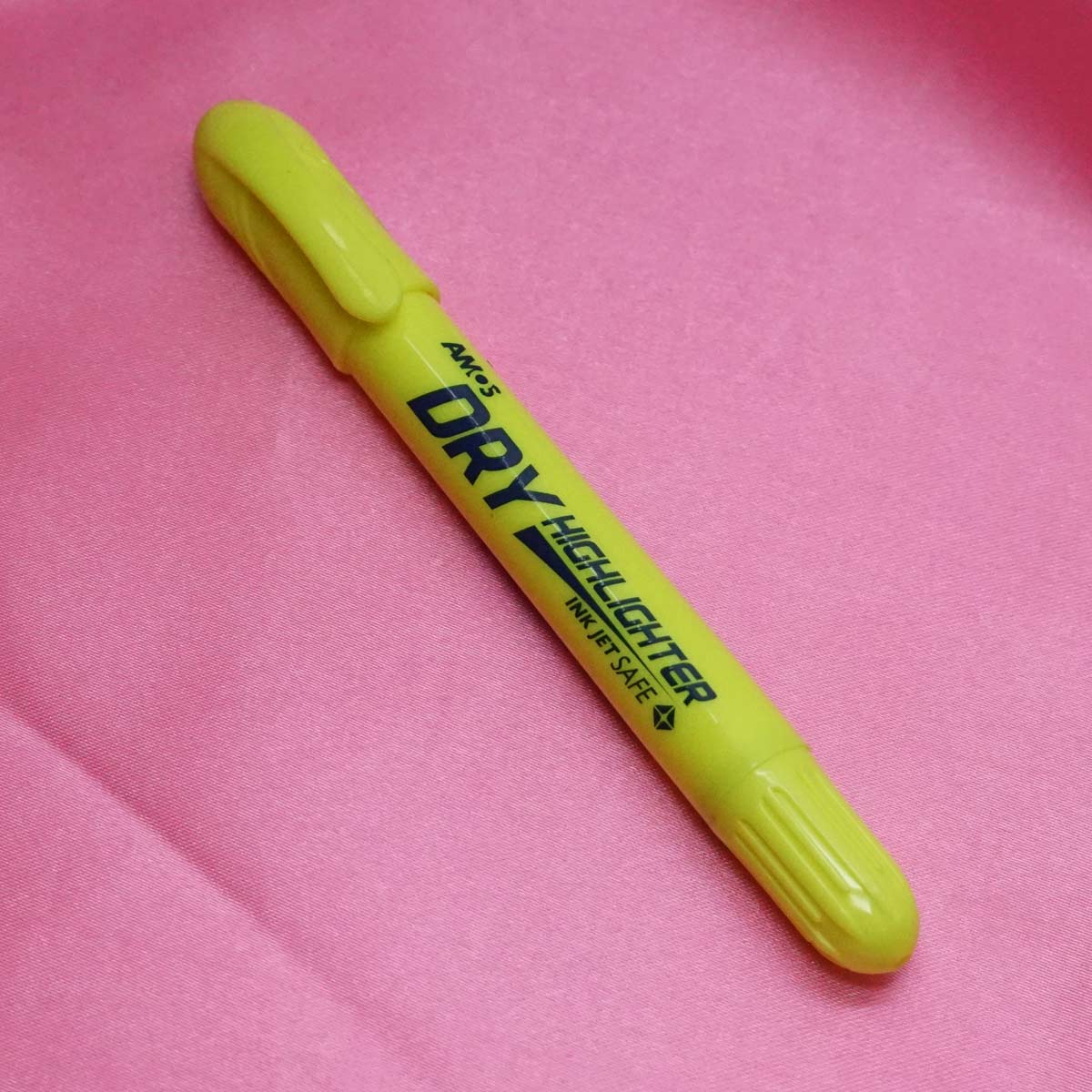 Amos Dry yellow Color Highlighter Ink Jet Safe SKU 21092
