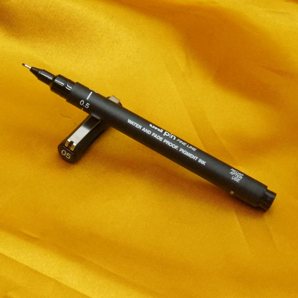 Uni Pin Technical Fineliner 0.5 Tip Black Color Drawing Pen SKU 21231