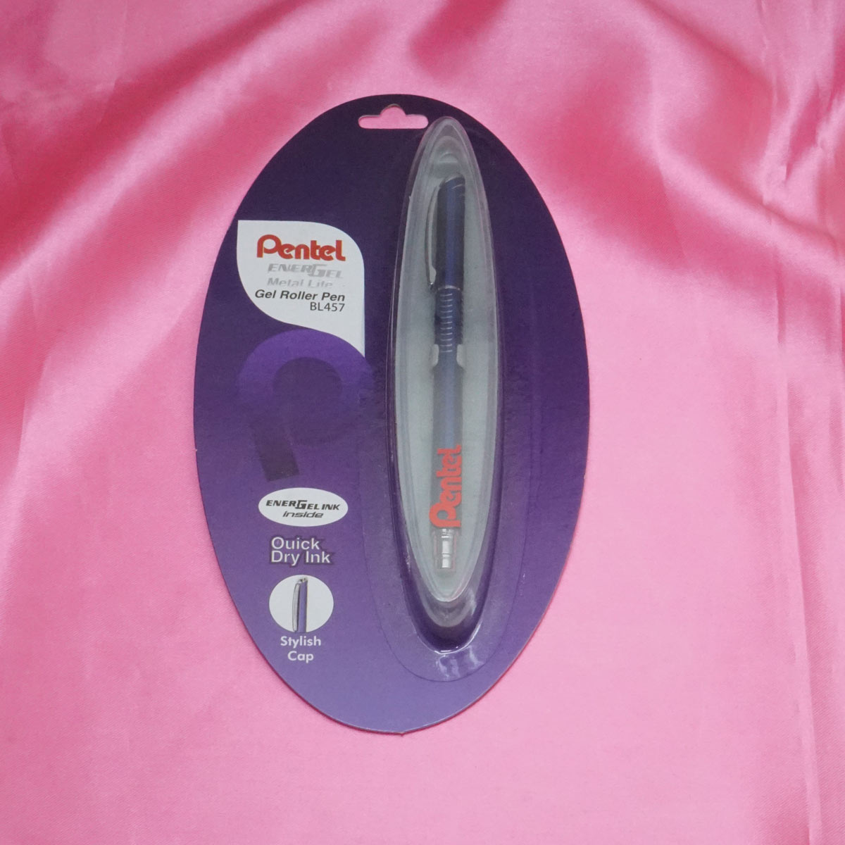 Pentel Energel Blue Color Body Wit 0.7mm Tip Cap Type Gel Pen SKU 21260
