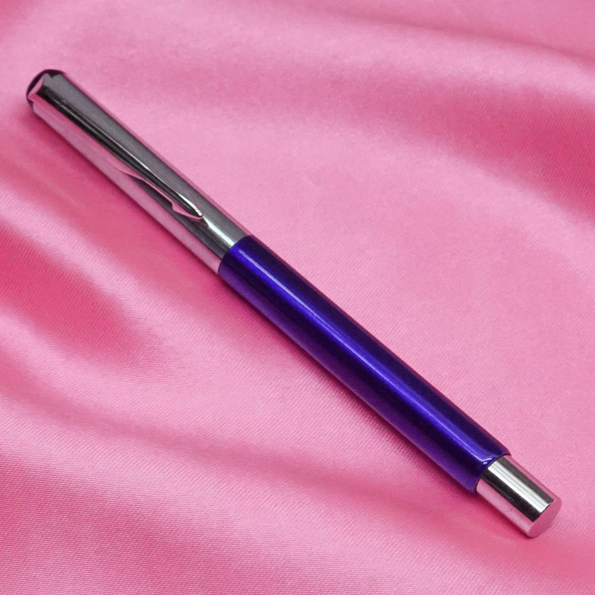 penhouse.in Dark Violet Color Body With Silver Cap Medium Tip  Roller Ball Pen SKU 21405