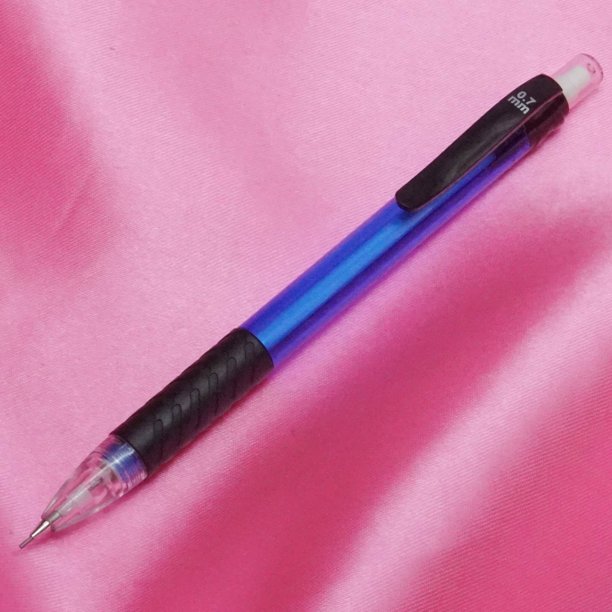 Cello Supreme 0.7mm Transparent Blue Color Body With Eraser Led Pencil SKU 21424