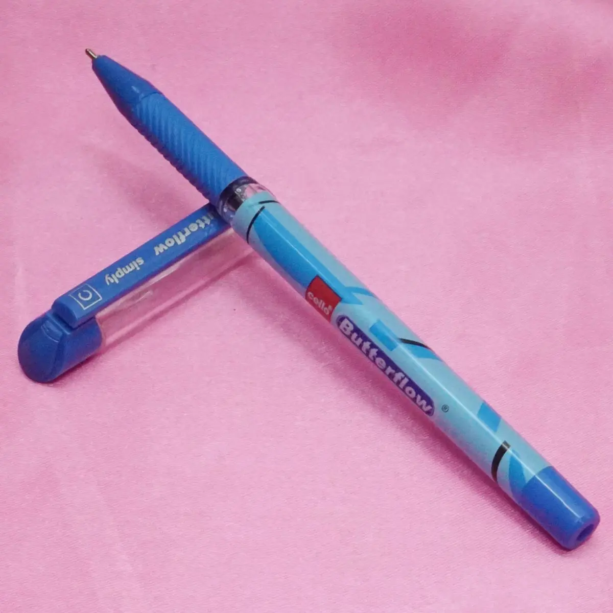 Butterflow Simply Ball Cello Butterflow Ballpoint Pen Blue Cello