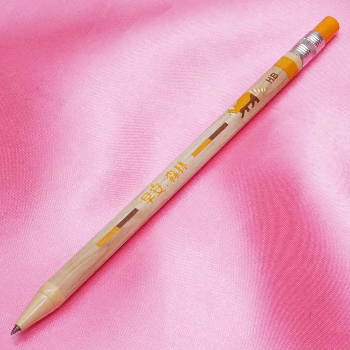 penhouse.in HB 2.0mm Wooden Finish Body Design With Orange Color Click Led Pencil SKU 21521
