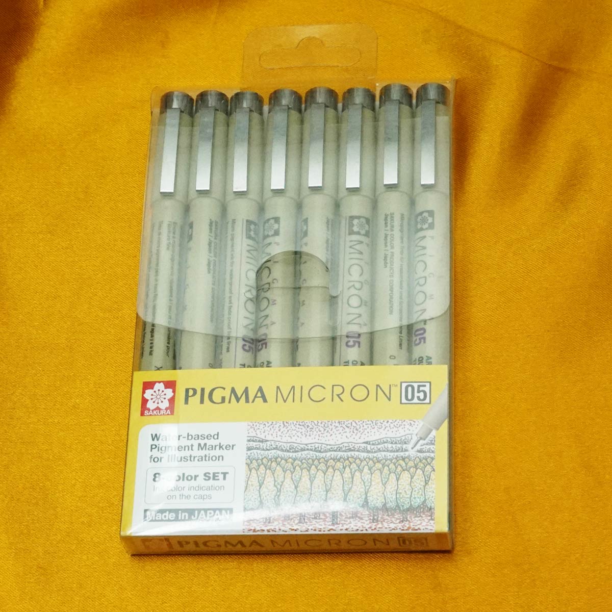 Sakura Pigma Micron 05 Water Based Pigment Marker With 8 Multi Color Set Pen SKU 21614