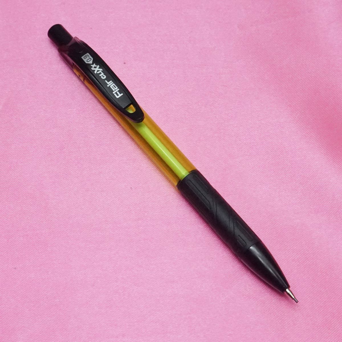 Flair Clixx 0.9mm Transparent Green Color Body With Bold Writing  Mechanical Pencil SKU 21700