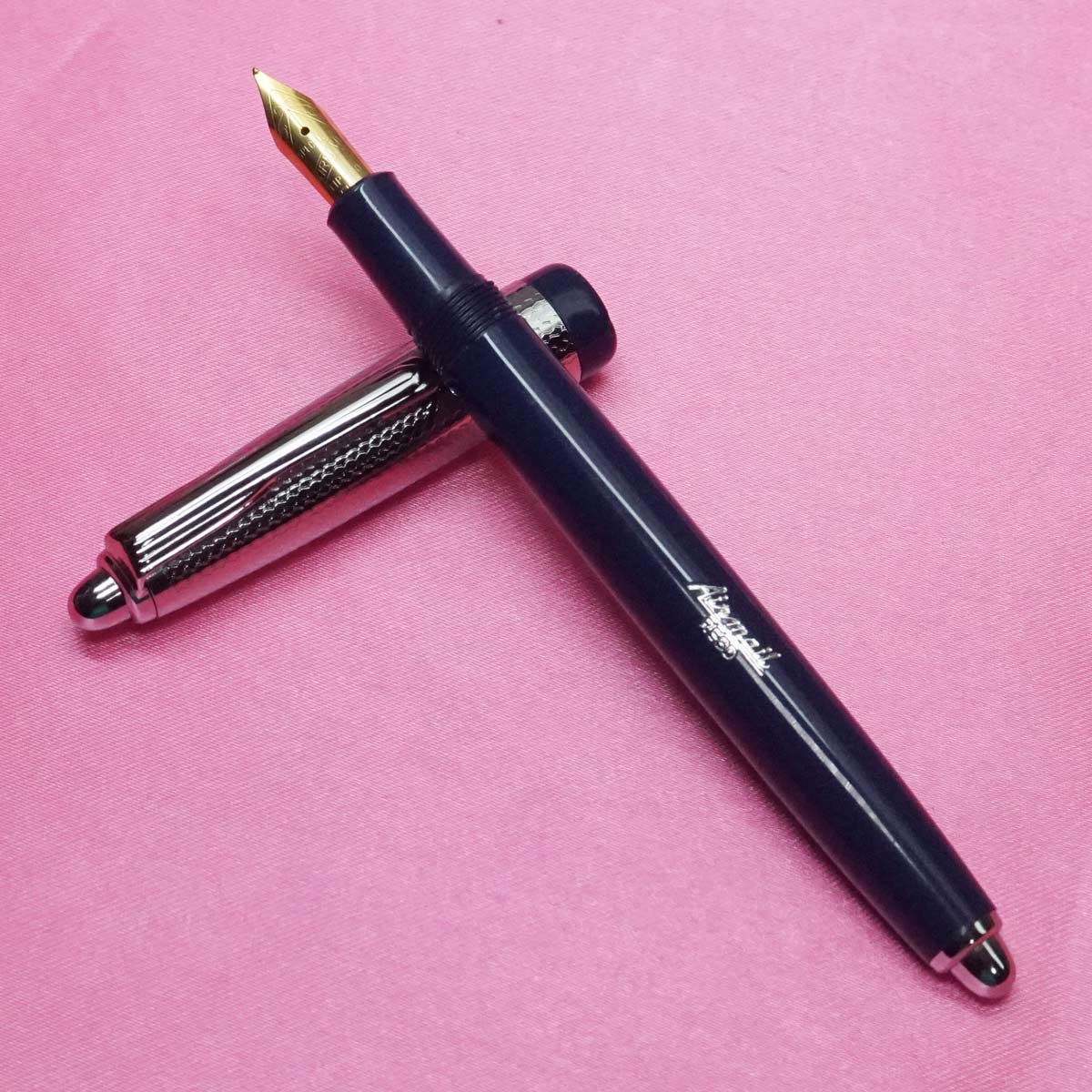 Wality 70MM Blue Color Body With Silver Cap No 5 Fine Nib Eyedropper