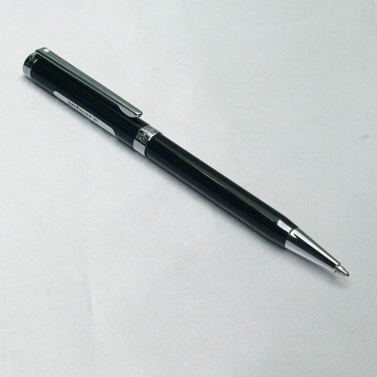 Sheaffer Intensity Black Body and Cap with Silver Trims Twist Ball Pen SKU 21789