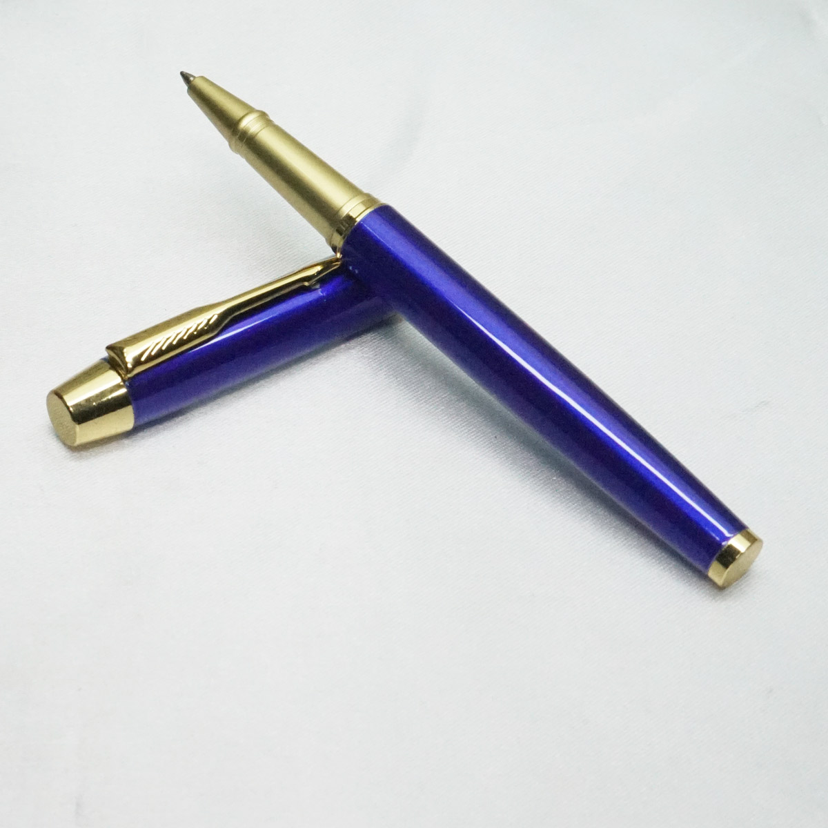 penhouse.in Blue Color Roller Ball Pen with Gold Trims SKU 21848