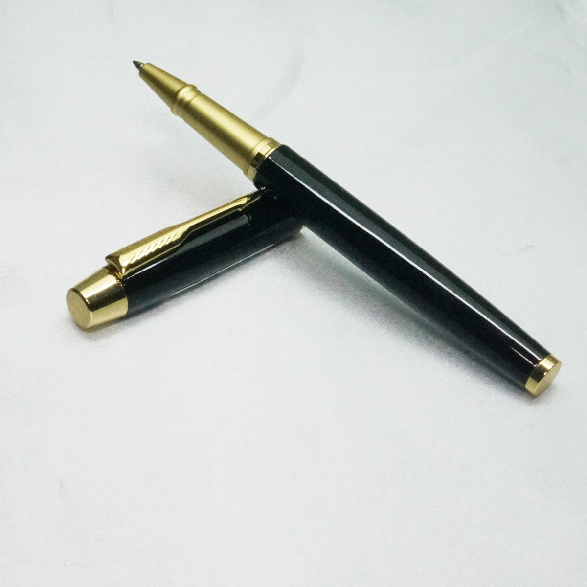 penhouse.in Black Color Roller Ball Pen with Gold Trims SKU 21849