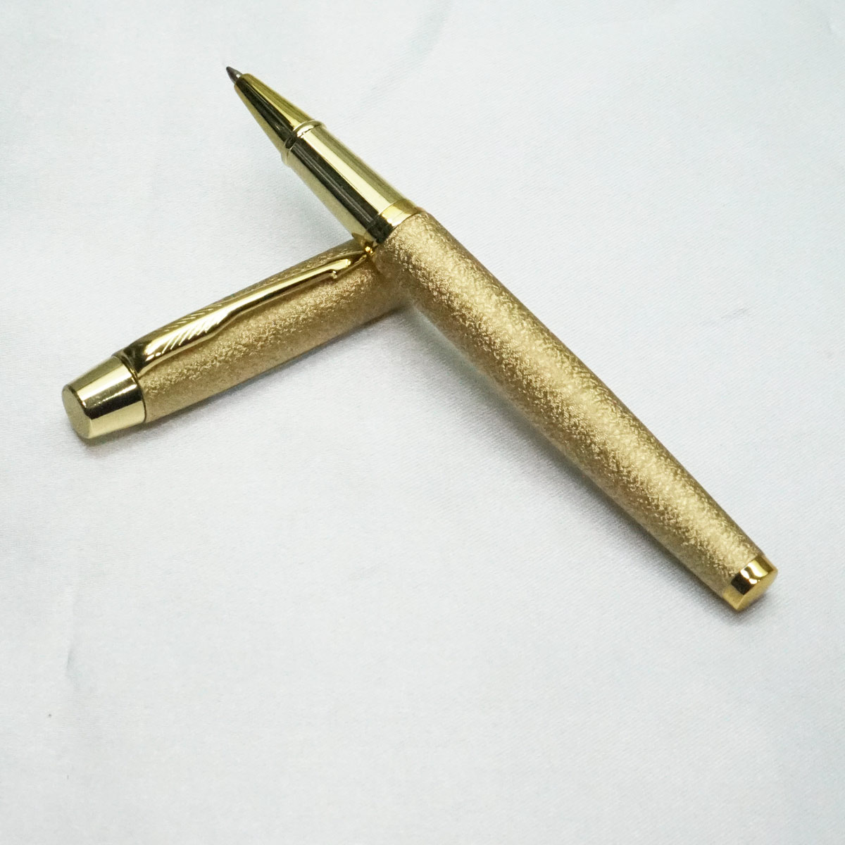 penhouse.in Gold Color Roller Ball Pen with Gold Trims SKU 21850