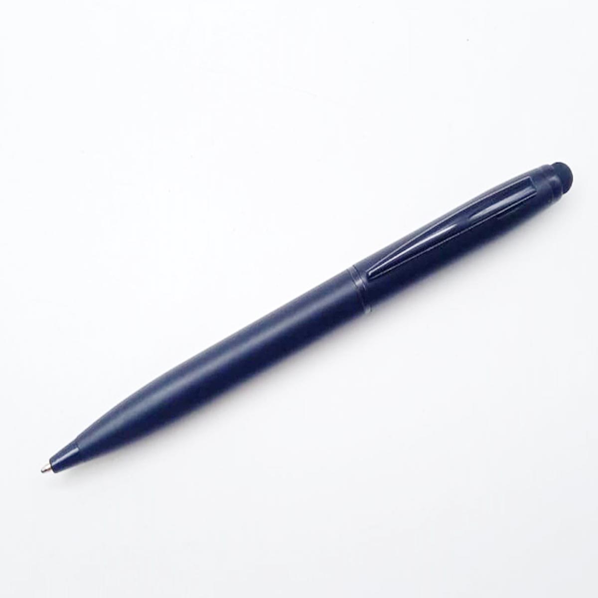 penhouse.in Black Body and Cap with Black Trims with Stylus Fine Tipped Twist Ball Pen SKU 21885