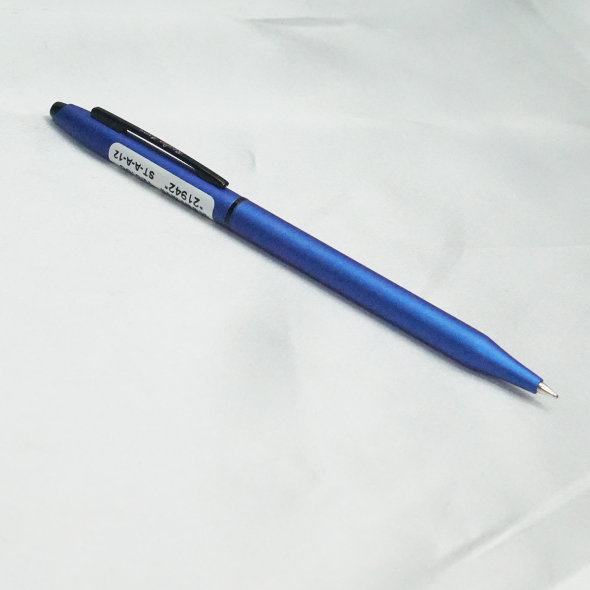 Realto Axon Slim Blue Color Body With Black Clip Fine Tip Twist Type Ball Pen  SKU 21942