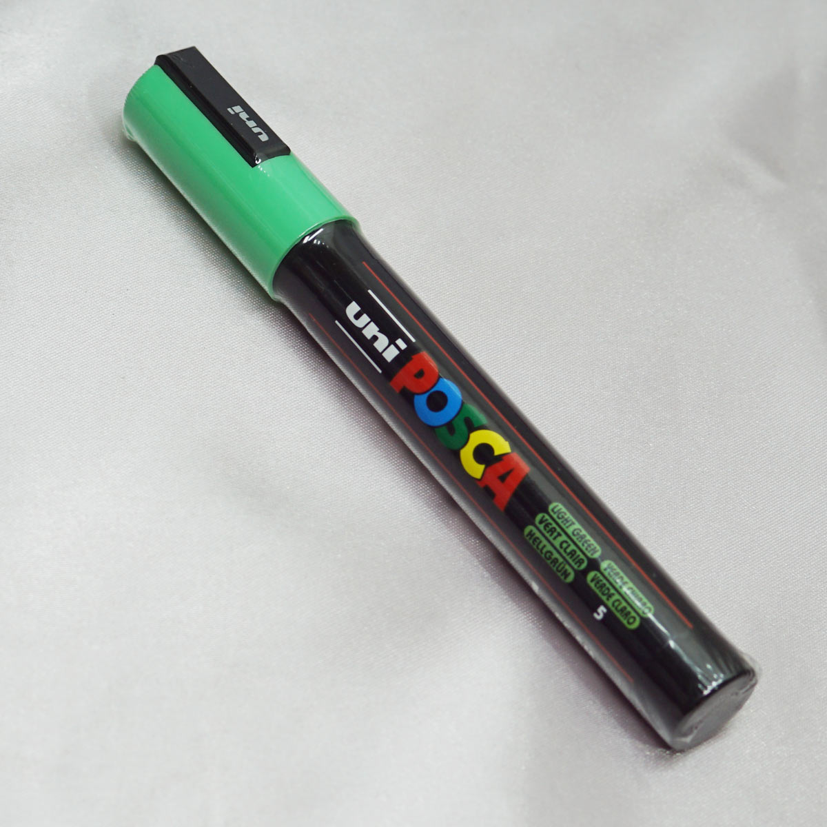 Uniball Posca PC-5M Bullet Medium Tip 1.8 - 2.5mm Opaque Light Green Color and Water Based Paint Marker SKU 22481