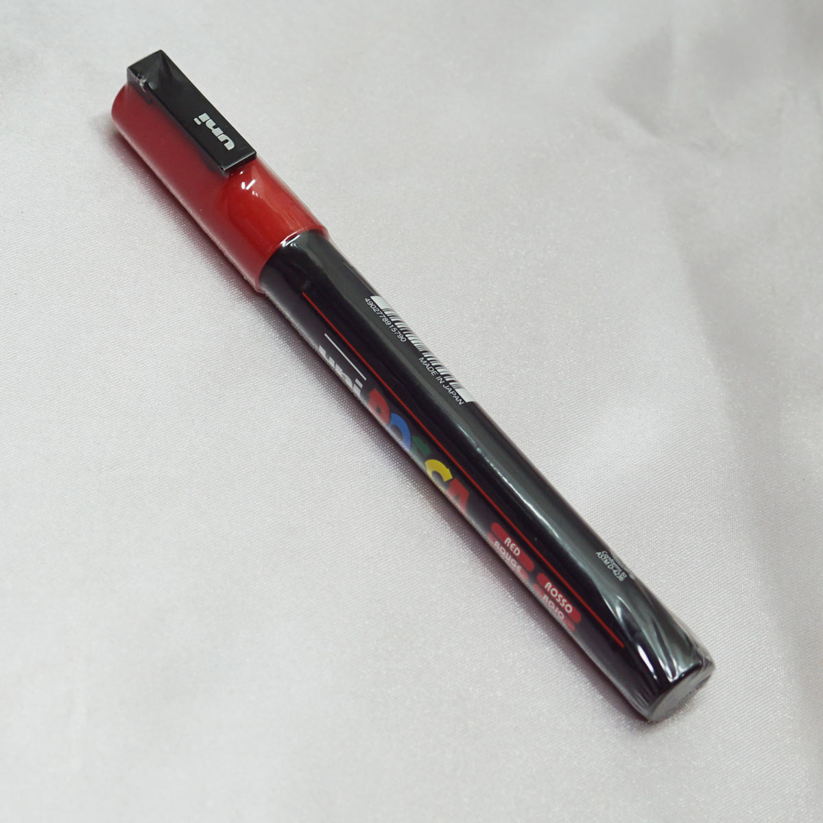 Uniball Posca PC-3M Bullet Fine Tip 0.9 - 1.3mm Opaque Red Color and Water Based Paint Marker SKU 22482