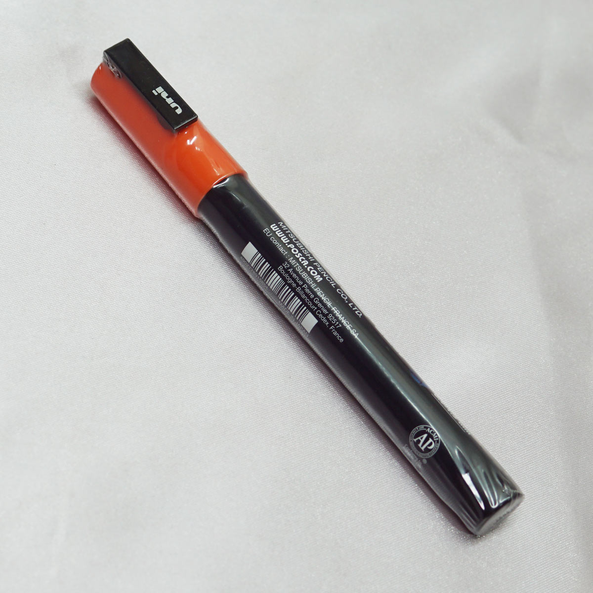 Uniball Posca PC-3M Bullet Fine Tip 0.9 - 1.3mm Opaque Orange Color and Water Based Paint Marker SKU 22485