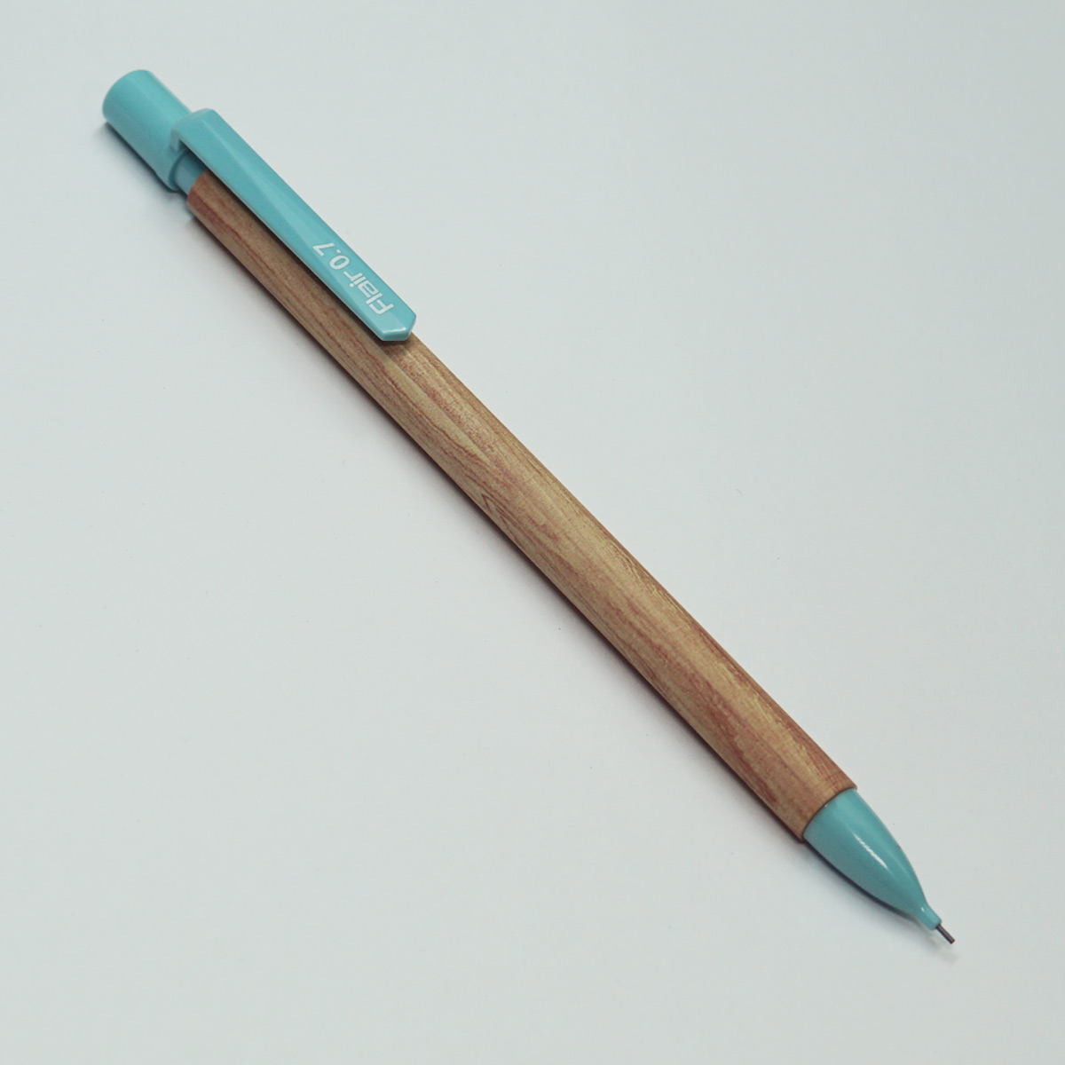 Flair Woody Mechanical Pencil 0.7mm Tip Blue Color Clip  SKU 22618 