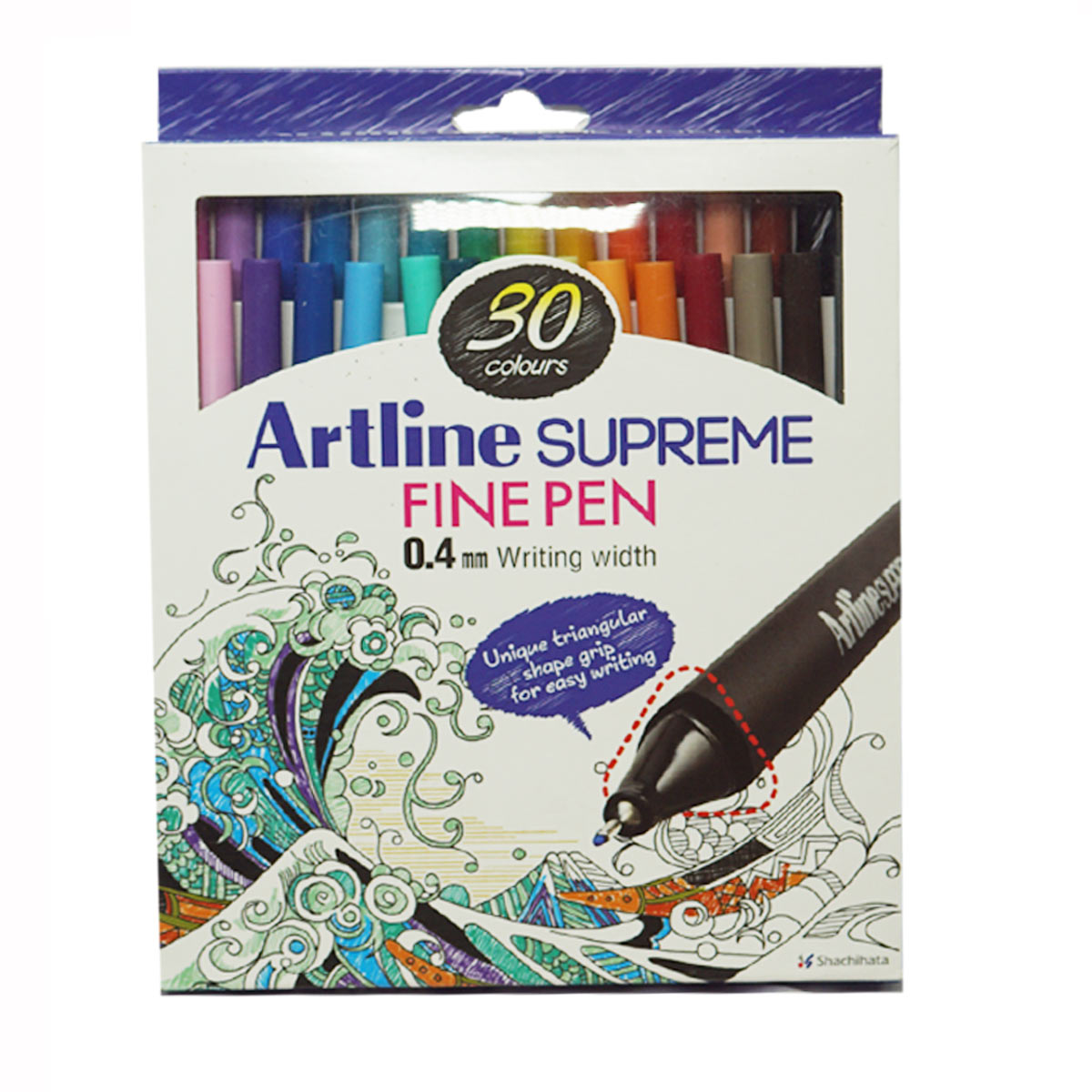 Artline Supreme 0.4mm(Writing Width) Fine Pen With 30 Colours SKU 22626