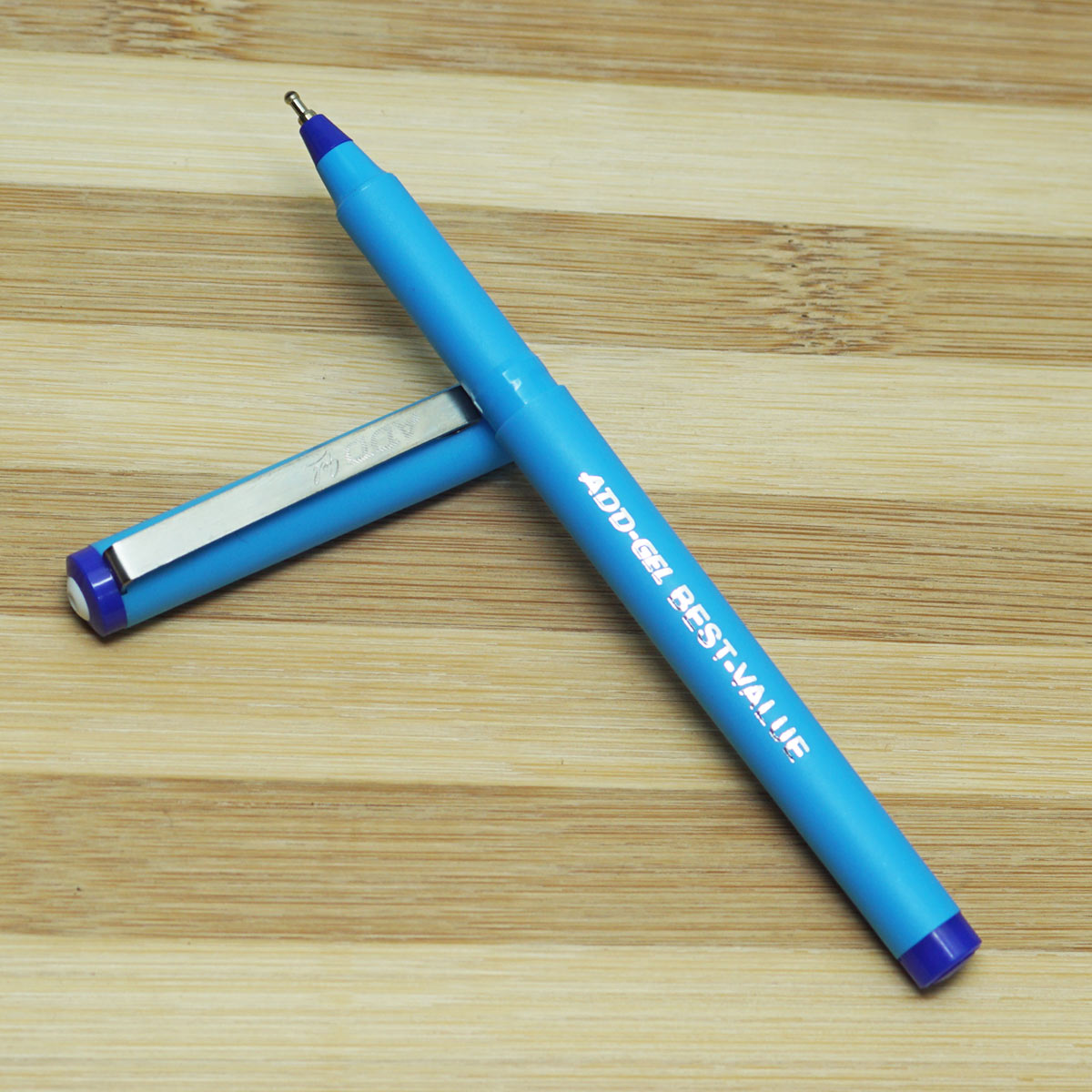 Add Gel Best Value Blue Color Body with Cap Fine Tip Cap Type Ball Pen SKU 22652