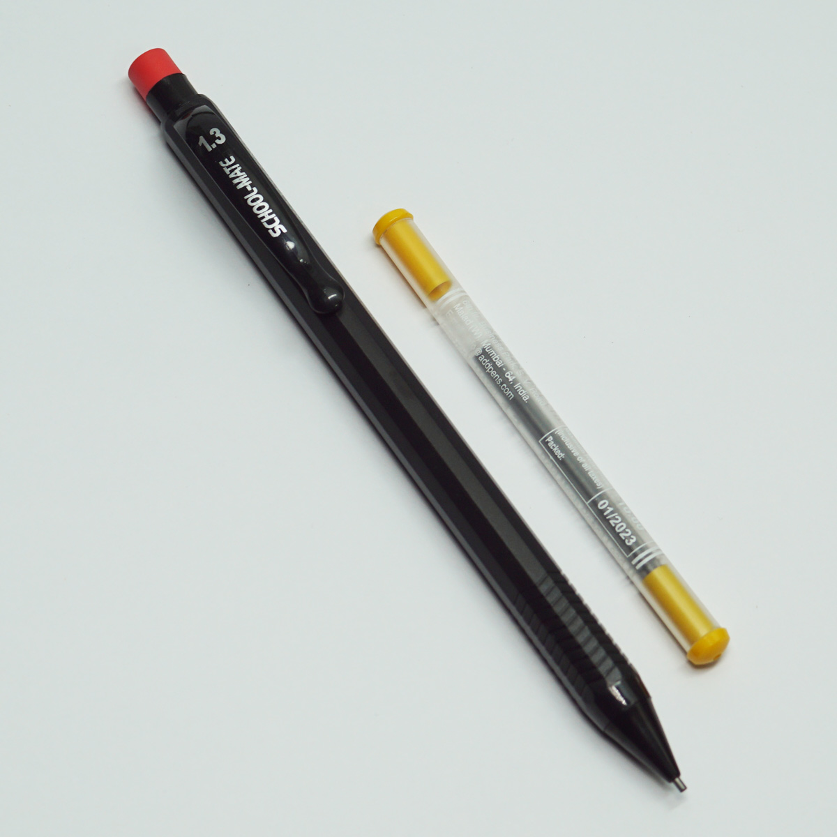 Add Gel School Mate 1.3mm Tip Black Color Body With Clip Mechanical Pencil SKU 22654
