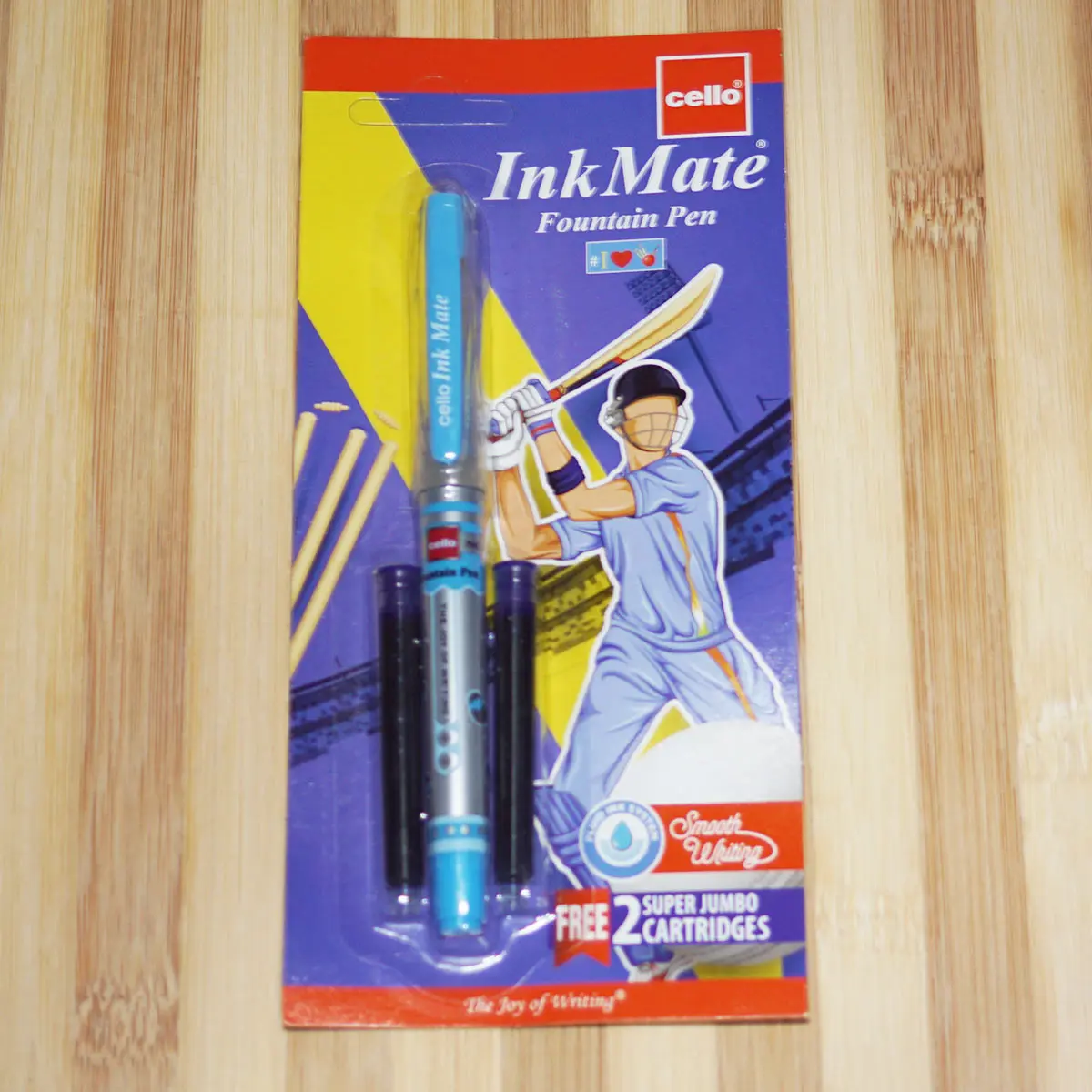 Cello Ink Mate Grey Color Body With Blue Color Clip Fine Tip