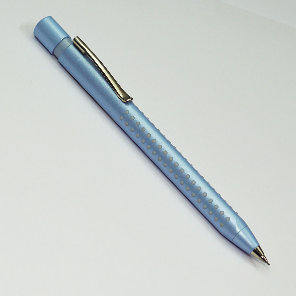 Faber Castell Frosted Light Blue Color Body With Silver Clip 0.7mm Tip Mechanical Pencil SKU 23032