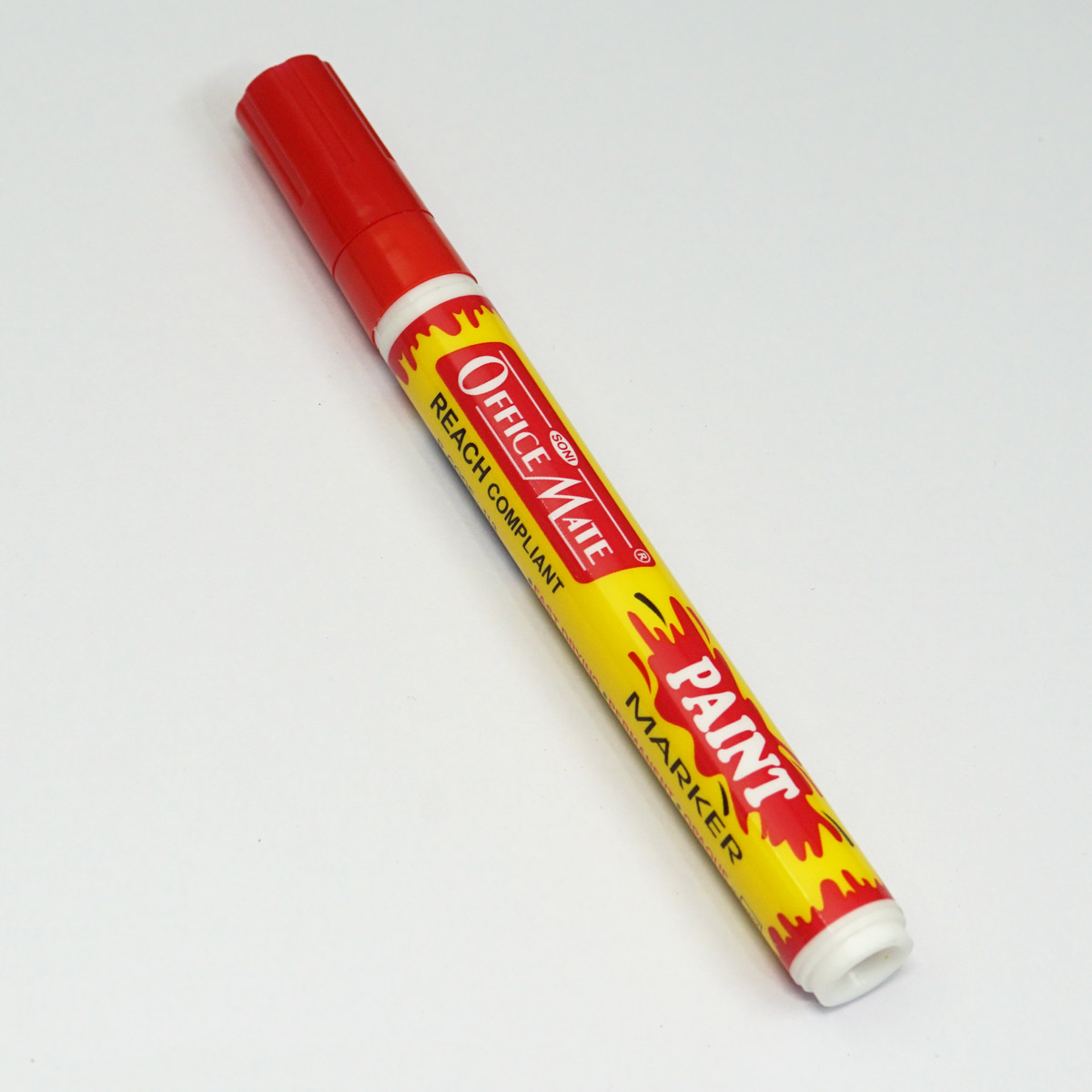 Office Mate Red Color Paint Marker SKU 23073