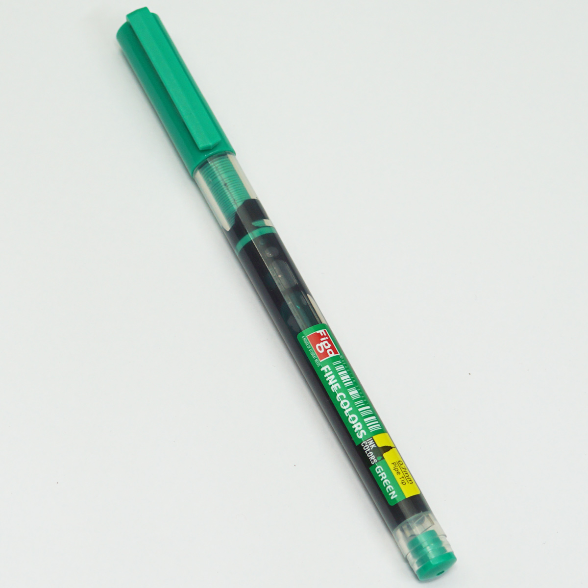 Figo Fineliner 0.7mm Pipe Tip Green Writing SKU 23079