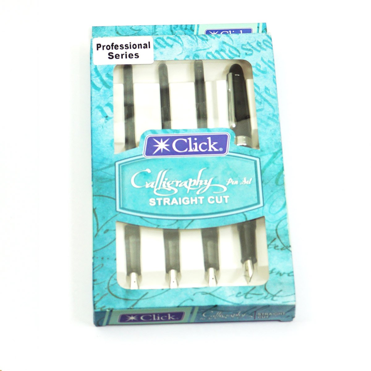 Click PS1201 Straight Cut Black Color Body Calligraphy Pen Set SKU 23104