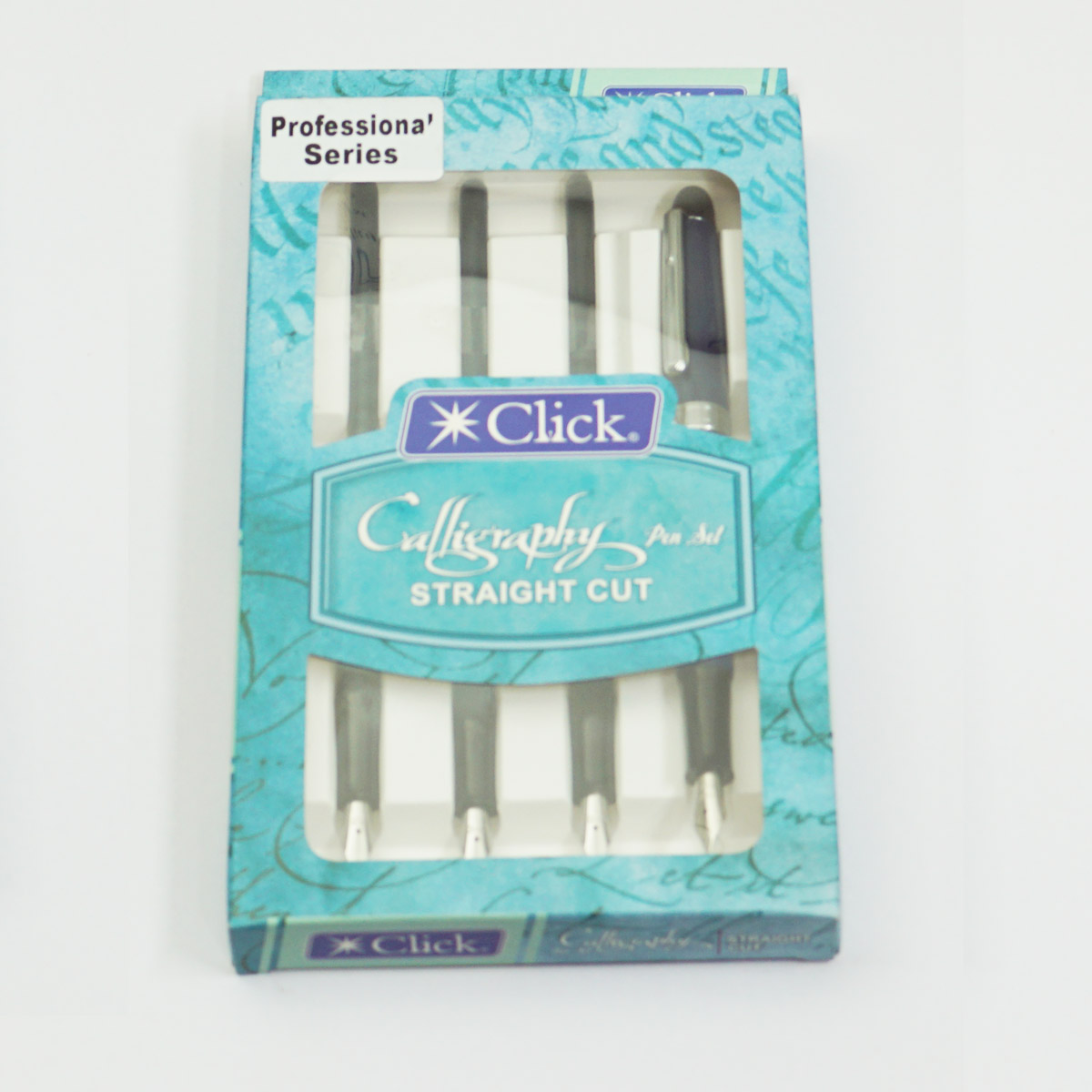 Click PS1201 Straight Cut  Blue Color Body Calligraphy Pen Set SKU 23108