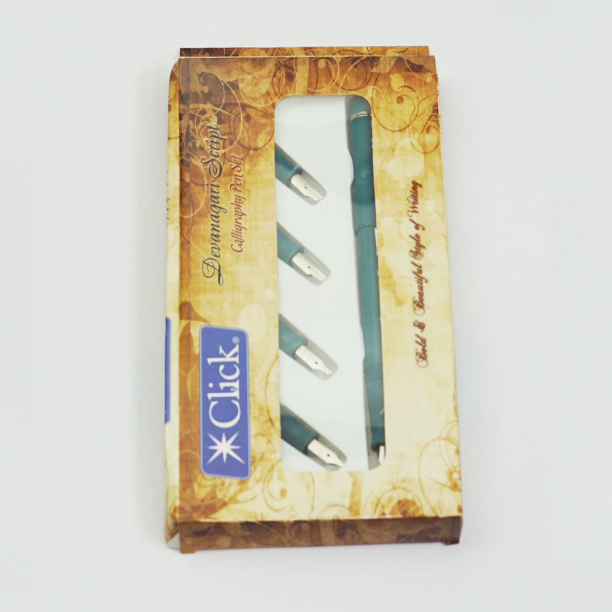 Click Devanagari Script Turquoise Blue Color Body Calligraphy Set SKU 23112