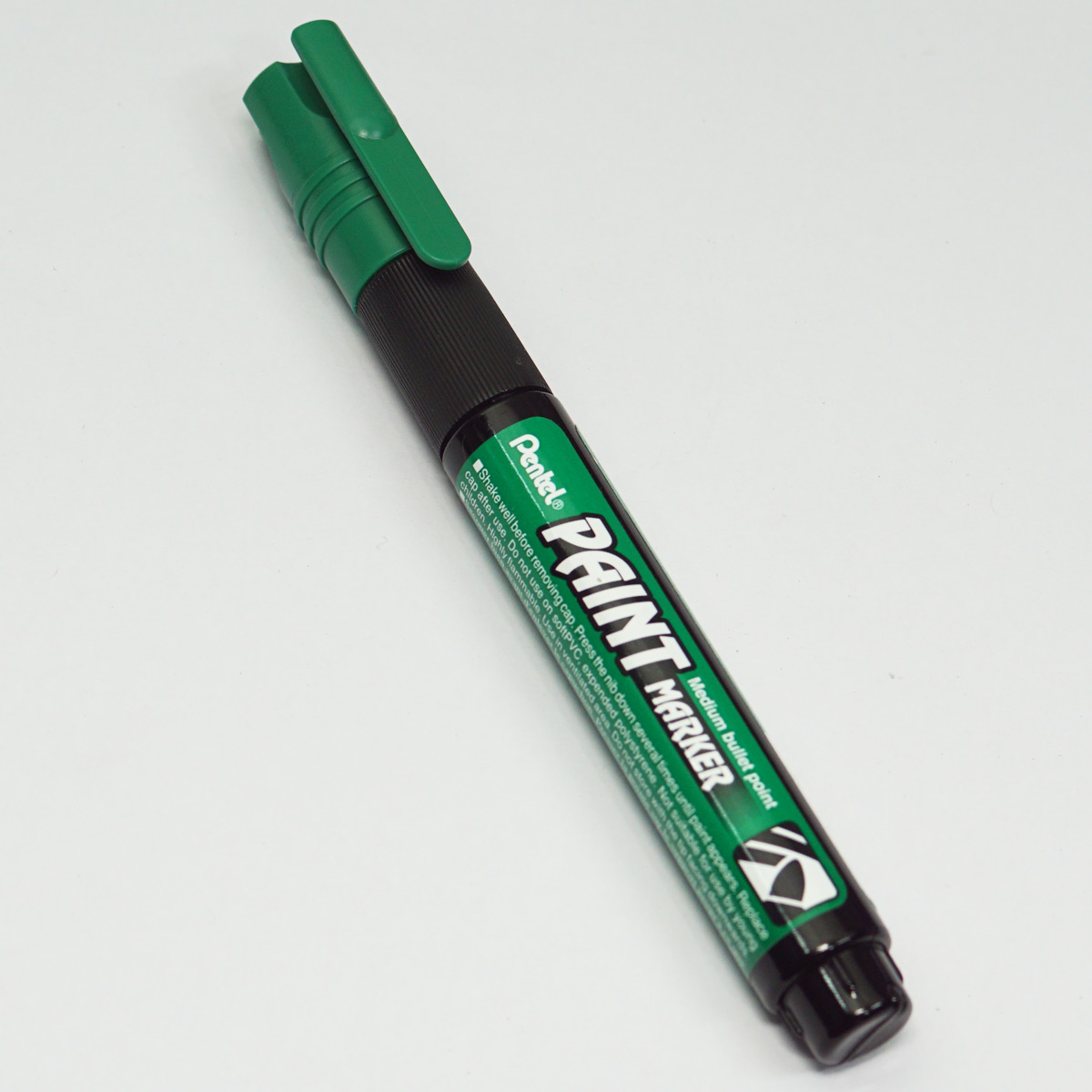 Pentel MMP20 Green Start-Up Color With Bullet Point Paint Marker On Glass Plastic And Rubber And Metal SKU 23221