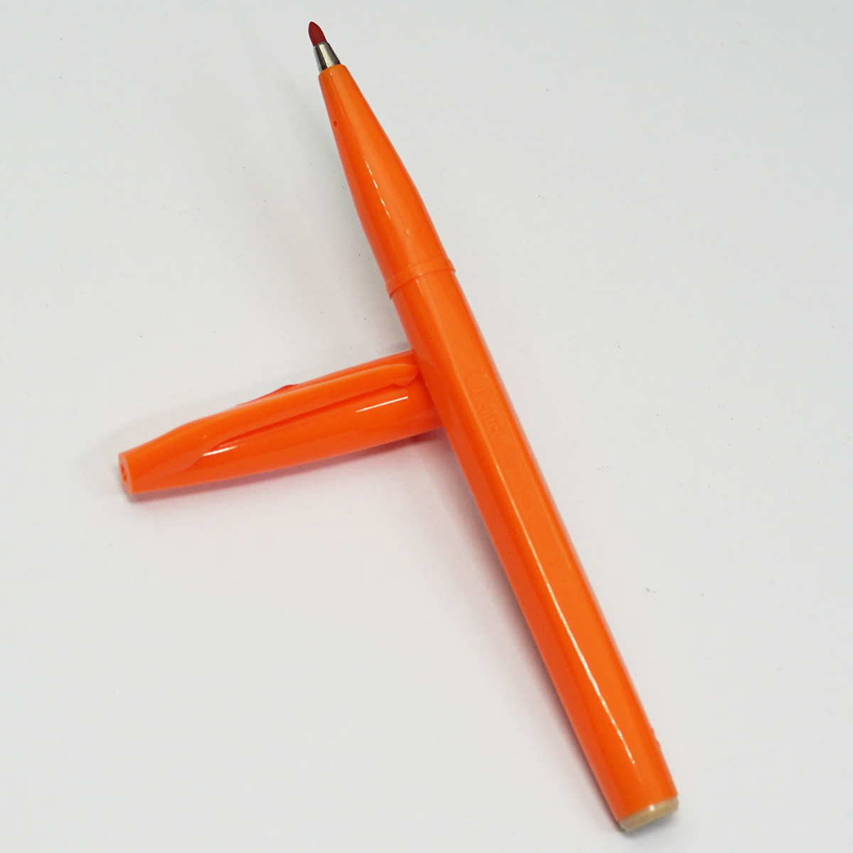 Pentel S520 Sign Pen 2.0mm Orange Color Writing With Fiber Tip Marker  SKU 23242