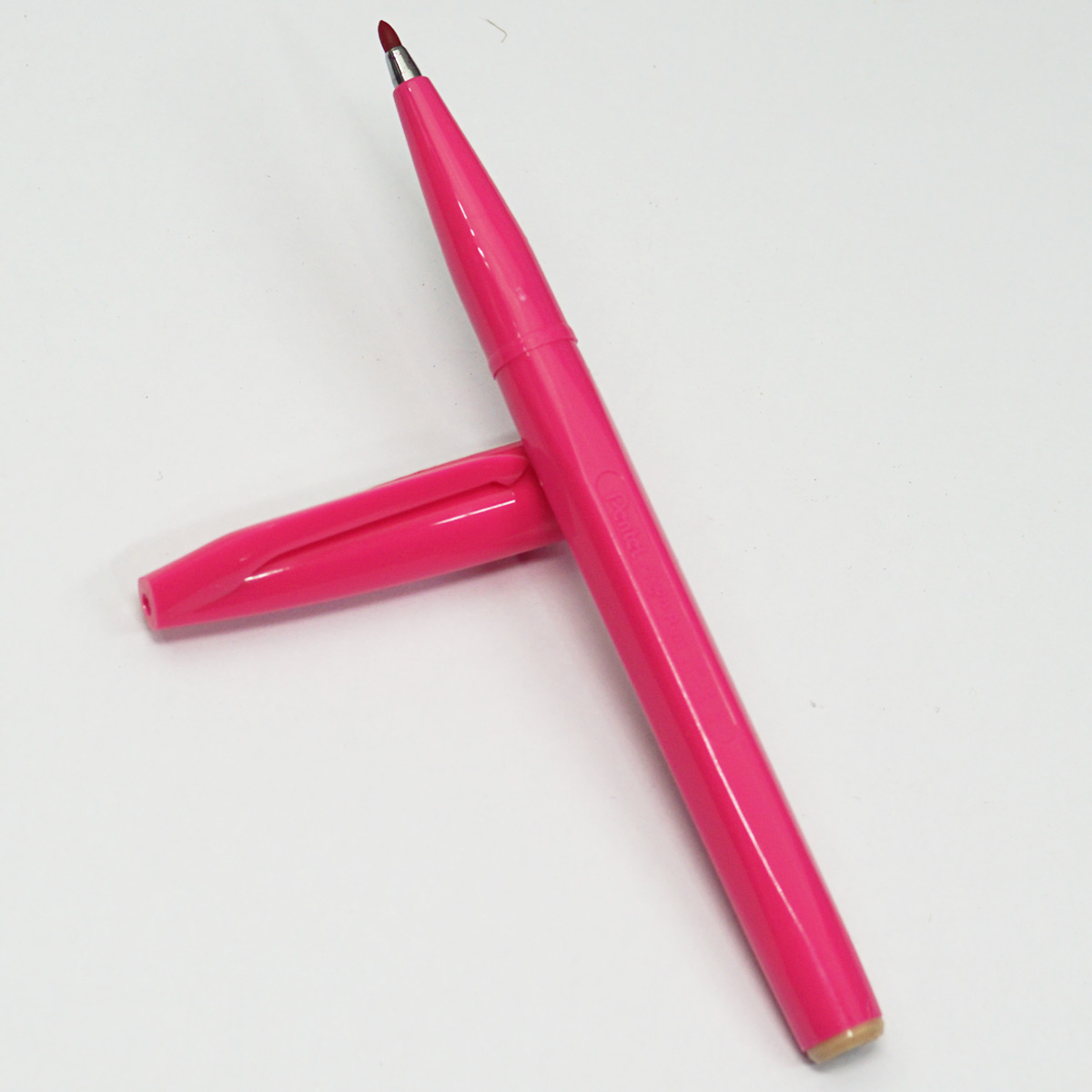 Pentel S520 Sign Pen 2.0mm Pink Color Writing With Fiber Tip Marker  SKU 23244