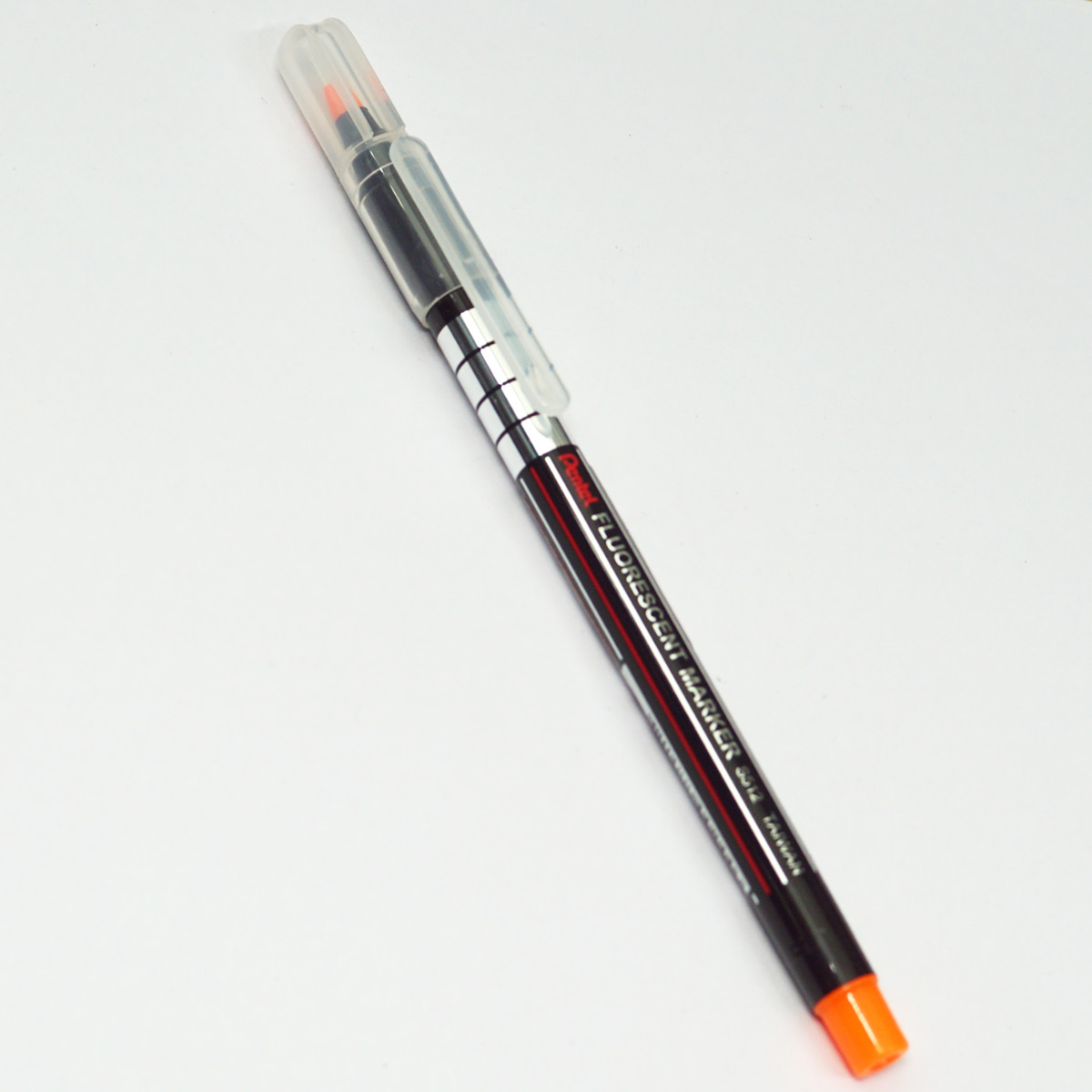 Pentel S512 1.0mm- 3.5mm Chisel Tip Orange Color Writing Flourescent Highlighter SKU 23247