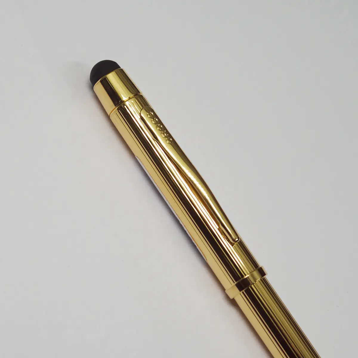 Cross Tech Full Glossy Gold Color Body With Medium Tip Black And