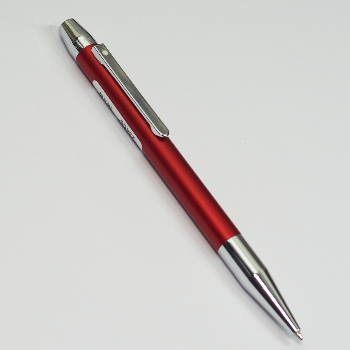 Sheaffer Defini 9106 Matte Red Color Body With Medium Tip Silver Trims Twist Type Ball Pen SKU 23408