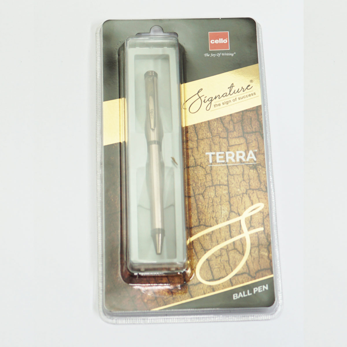 Cello Signature Terra Copper Color Body  With Fine Tip Twist Type Ball Pen SKU 23422