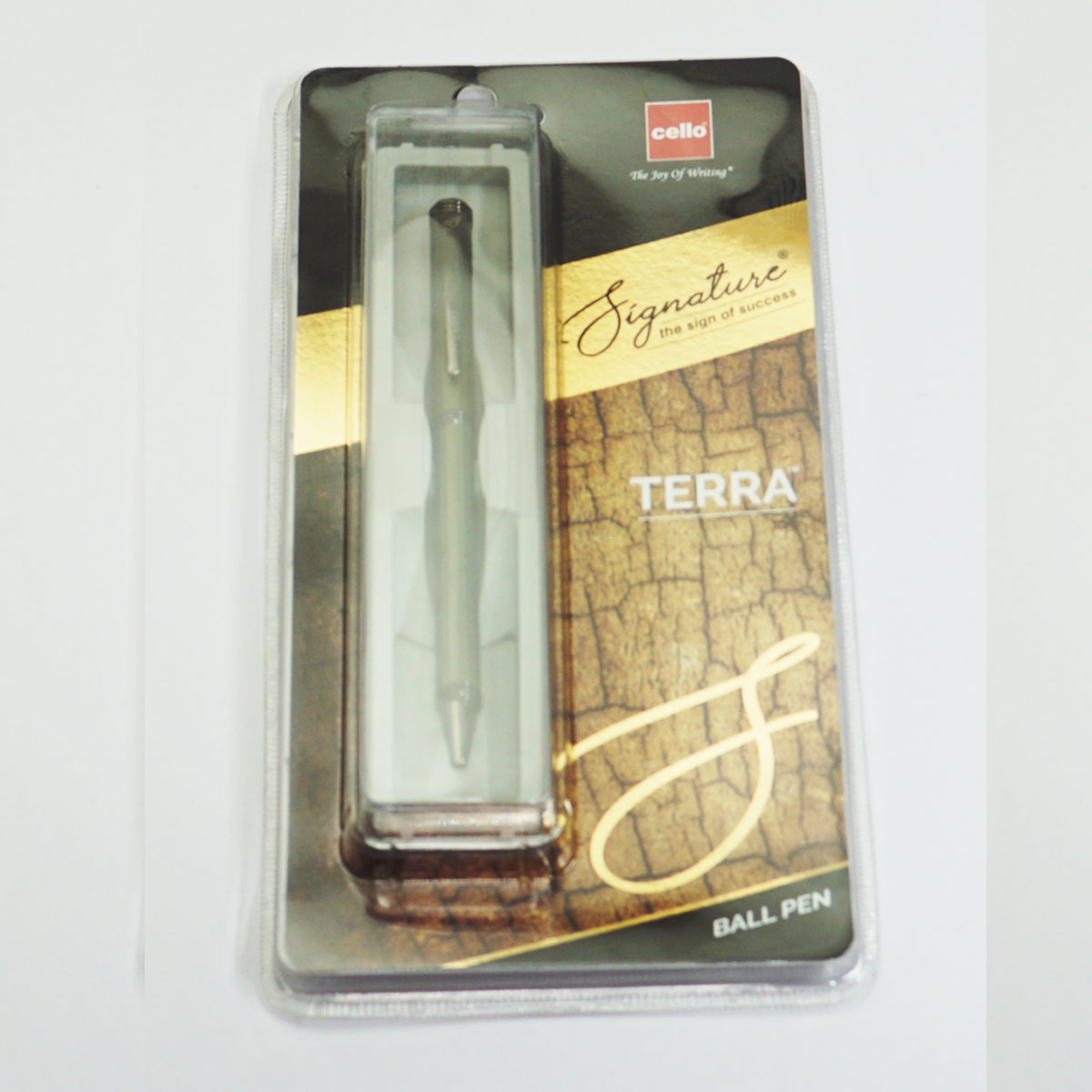 Cello Signature Terra Olive Green Color Body  With Fine Tip Twist Type Ball Pen SKU 23423